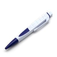 Ручка под нанесение логотипа ПРОМО, цвет белый + синий