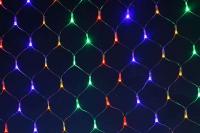 Гирлянда новогодняя СЕТКА 240 LED ламп с небьющимися лампами, 2х2 м